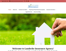 Tablet Screenshot of landecheinsurance.com